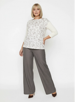 Блузка комбинированная